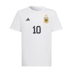 adidas Messi GOAT GFX T-Shirt Kids Schwarz