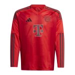 adidas FC Bayern München Langarm Trikot Home 2024/2025 Kids Rot