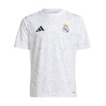 adidas Real Madrid Prematch Shirt 2024/2025 Kids Weiss