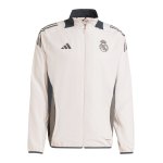 adidas Real Madrid Prematch Jacke 2024/2025 Grau