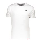 New Balance Red Logo T-Shirt Weiss FWT