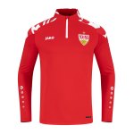 JAKO VfB Stuttgart Wild HalfZip Sweatshirt Rot Weiss F105