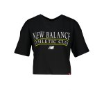 New Balance AC Boxy T-Shirt Damen Schwarz FBK