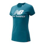 New Balance Ess Stacked Logo T-Shirt Damen FWK